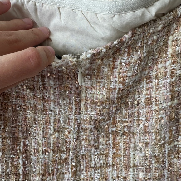 NWOT On Twelfth tweed strapless corset style top - Picture 7 of 7